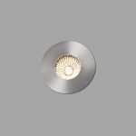 GRUND LED Foco de Faro. Medidas: Ø 80 x L 80 x A 90 x F 80 mm. Color: Alumimio
