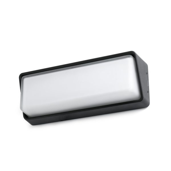 HALF LED Aplique de Faro. Medidas: L 300 x A 110 x F 79 mm. Color: Gris