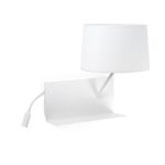 HANDY Aplique de Faro. Medidas: L 330 x A 555 x F 270 mm. Color: Blanco