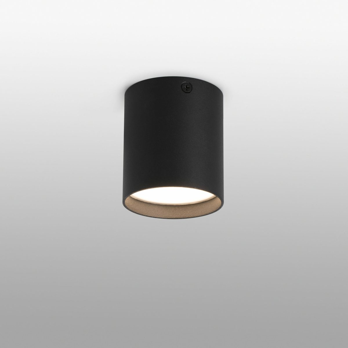 HARU LED Plafón de Faro. Medidas: Ø 70 x L 70 x A 80 x F 70 mm. Color: Negro