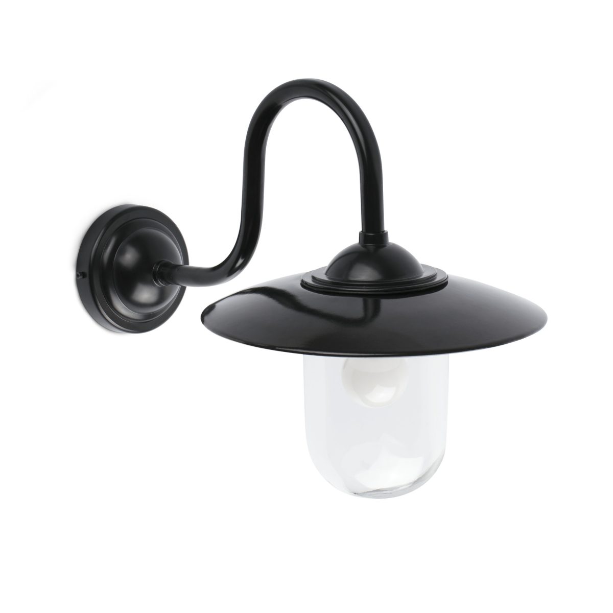 HUDSON Aplique de Faro. Medidas: L 320 x A 390 x F 500 mm. Color: Negro