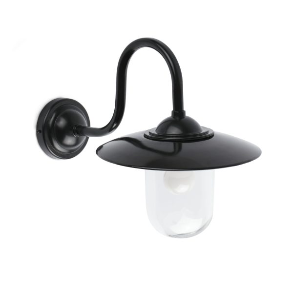 HUDSON Aplique de Faro. Medidas: L 320 x A 390 x F 500 mm. Color: Negro