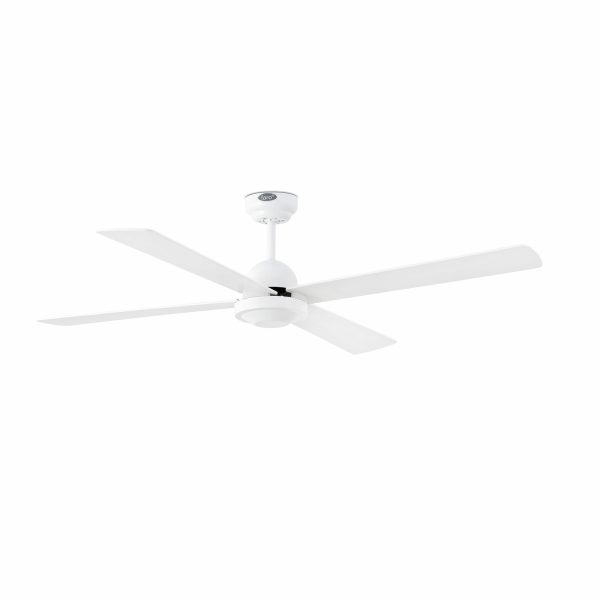 IBIZA Ventilador de techo de Faro. Medidas: Ø 1320 x L 1320 x A 330 x F 1320 mm. Color: Blanco