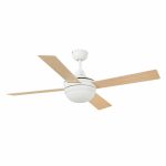 ICARIA Ventilador de techo con luz de Faro. Medidas: Ø 1320 x L 1320 x A 415 x F 1320 mm. Color: Blanco