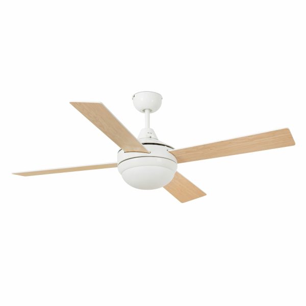 ICARIA Ventilador de techo con luz de Faro. Medidas: Ø 1320 x L 1320 x A 415 x F 1320 mm. Color: Blanco