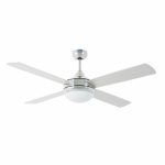 ICARIA Ventilador de techo con luz de Faro. Medidas: Ø 1320 x L 1320 x A 415 x F 1320 mm. Color: Alumimio