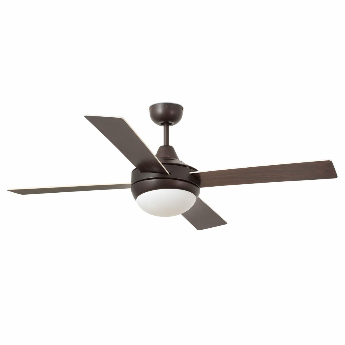 ICARIA Ventilador de techo con luz de Faro. Medidas: Ø 1320 x L 1320 x A 415 x F 1320 mm. Color: Marrón