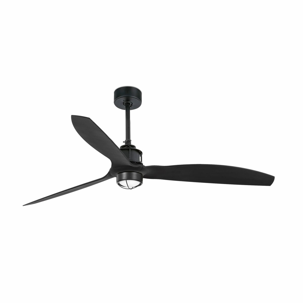 JUST FAN LED Ventilador de techo con luz de Faro. Medidas: Ø 1280 x L 1280 x A 674 x F 1280 mm. Color: Negro