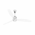 JUST FAN LED Ventilador de techo con luz de Faro. Medidas: Ø 1280 x L 1280 x A 674 x F 1280 mm. Color: Cromo