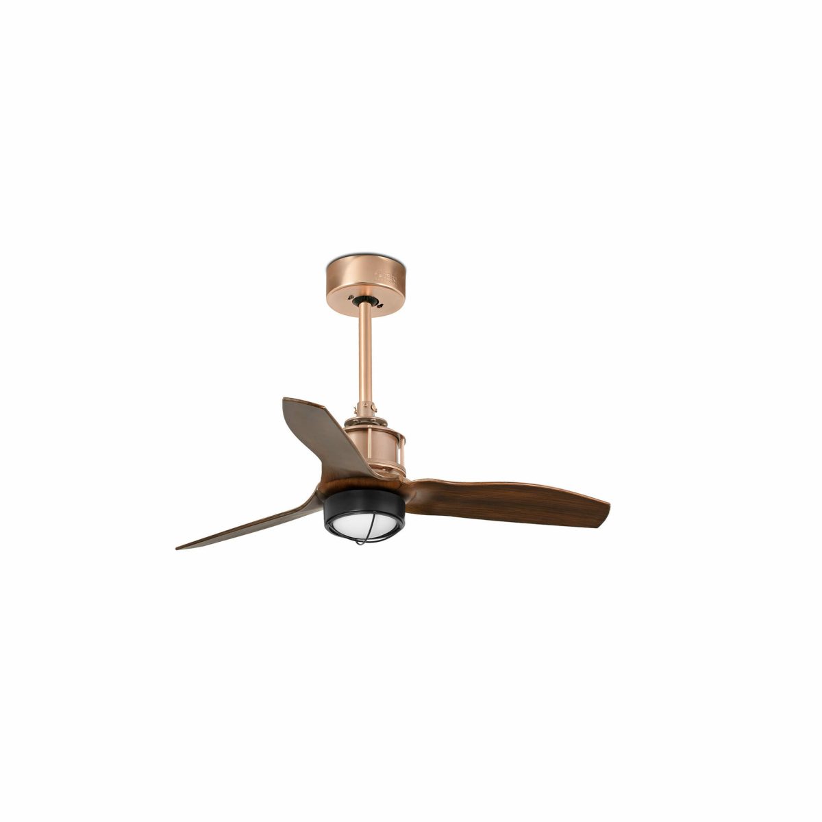 JUST FAN LED Ventilador de techo con luz de Faro. Medidas: Ø 810 x L 810 x A 424 x F 810 mm. Color: Cobre