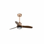 JUST FAN LED Ventilador de techo con luz de Faro. Medidas: Ø 810 x L 810 x A 424 x F 810 mm. Color: Cobre