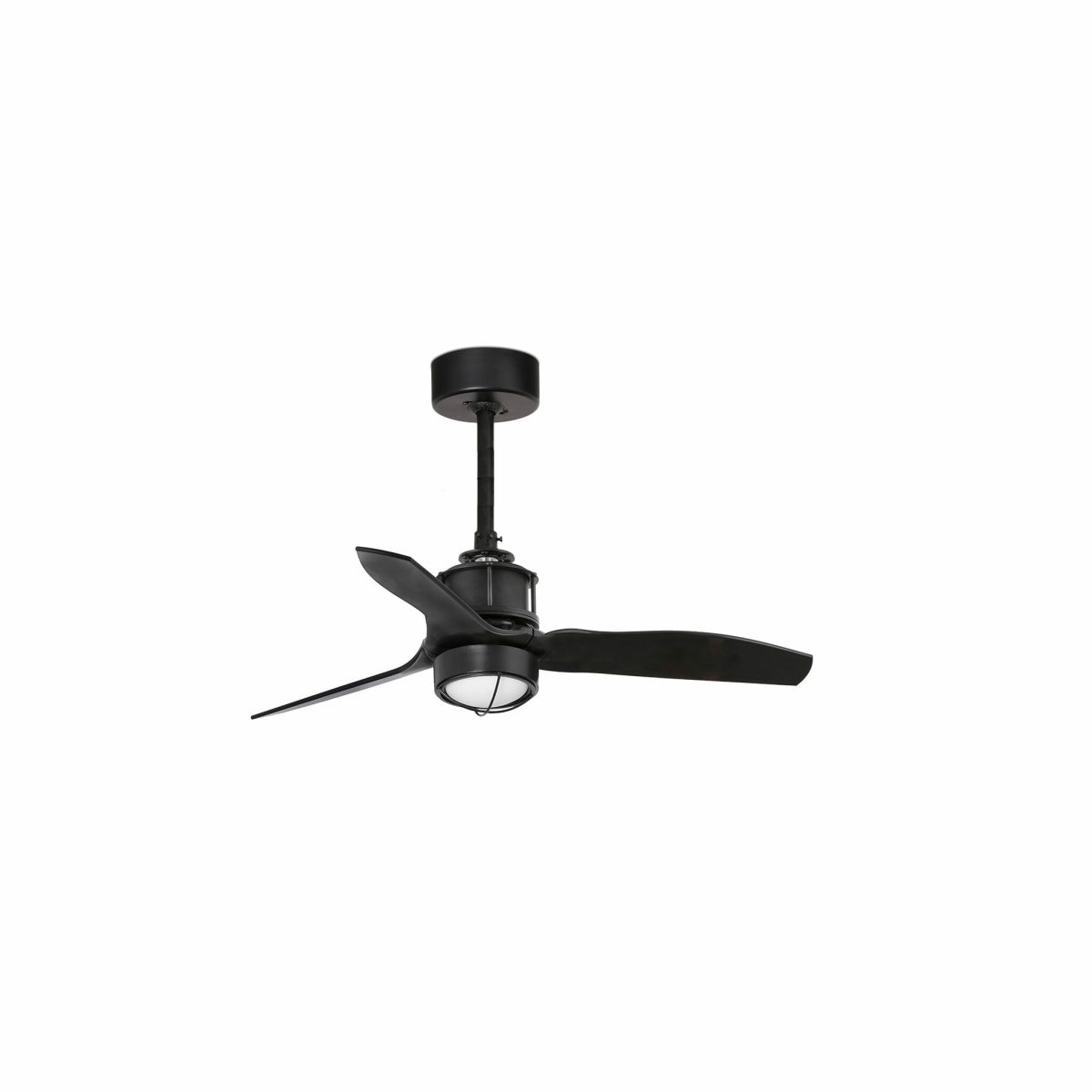 JUST FAN LED Ventilador de techo con luz de Faro. Medidas: Ø 810 x L 810 x A 390 x F 810 mm. Color: Negro