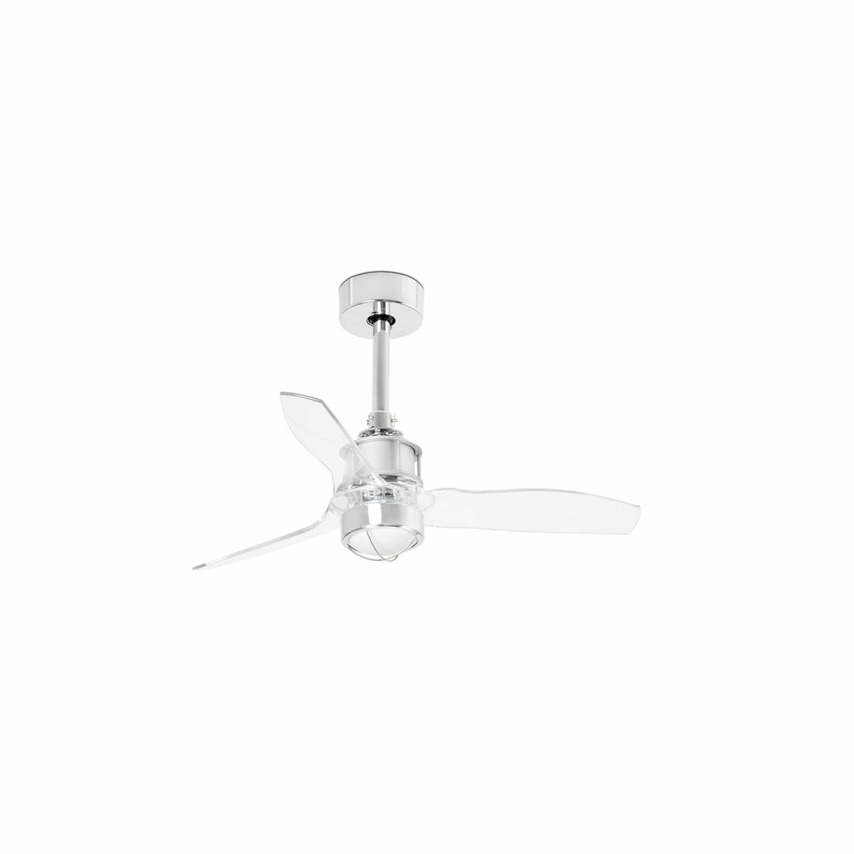 JUST FAN LED Ventilador de techo con luz de Faro. Medidas: Ø 810 x L 810 x A 390 x F 810 mm. Color: Cromo