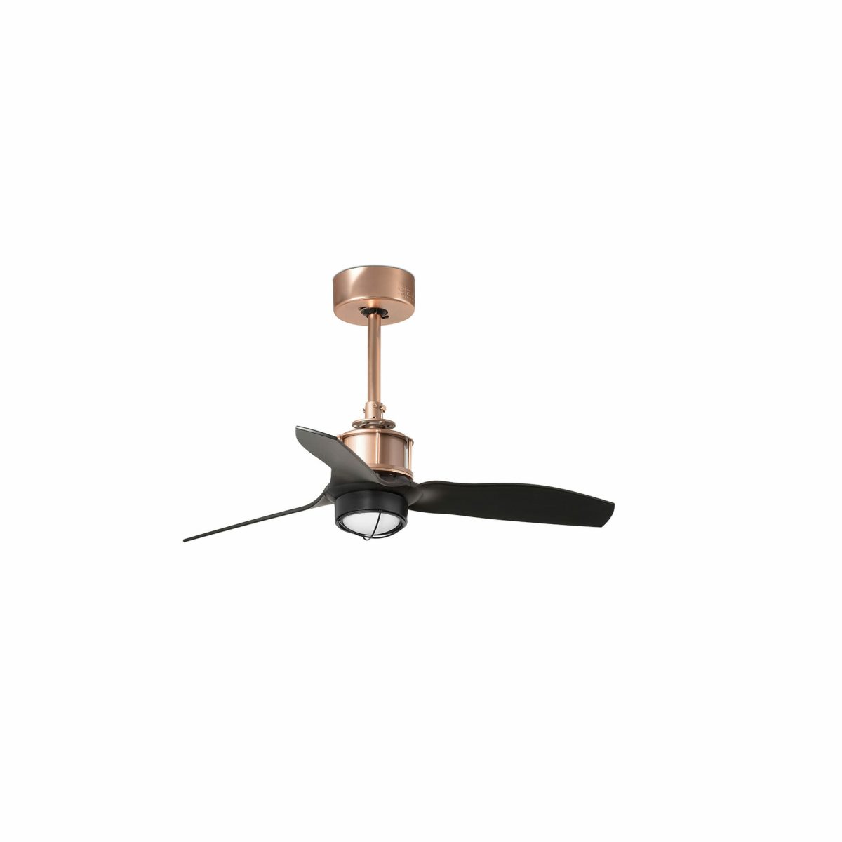 JUST FAN LED Ventilador de techo con luz de Faro. Medidas: Ø 810 x L 810 x A 390 x F 810 mm. Color: Cobre
