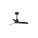 JUST FAN Ventilador de techo de Faro. Medidas: Ø 810 x L 810 x A 390 x F 810 mm. Color: Negro