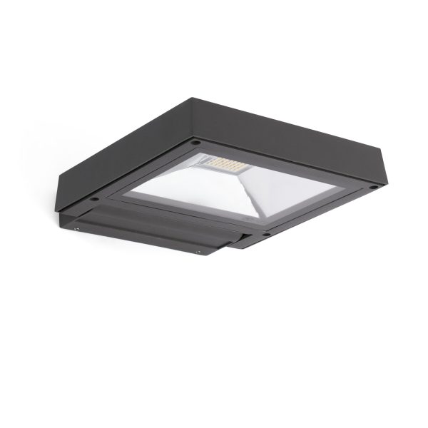 KARL LED Aplique de Faro. Medidas: L 210 x A 35 x F 230 mm. Color: Gris