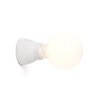 KERA Aplique de Faro. Medidas: Ø 74 x L 74 x A 74 x F 62 mm. Color: Blanco