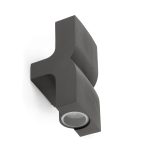 KLAMP Aplique de Faro. Medidas: L 115 x A 225 x F 110 mm. Color: Gris