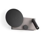 KLEE LED Aplique de Faro. Medidas: L 270 x A 160 x F 30 mm. Color: Gris