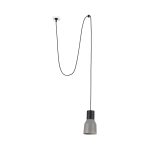 KOMBO Colgante de Faro. Medidas: Ø 120 x L 120 x A 5210 x F 120 mm. Color: Negro