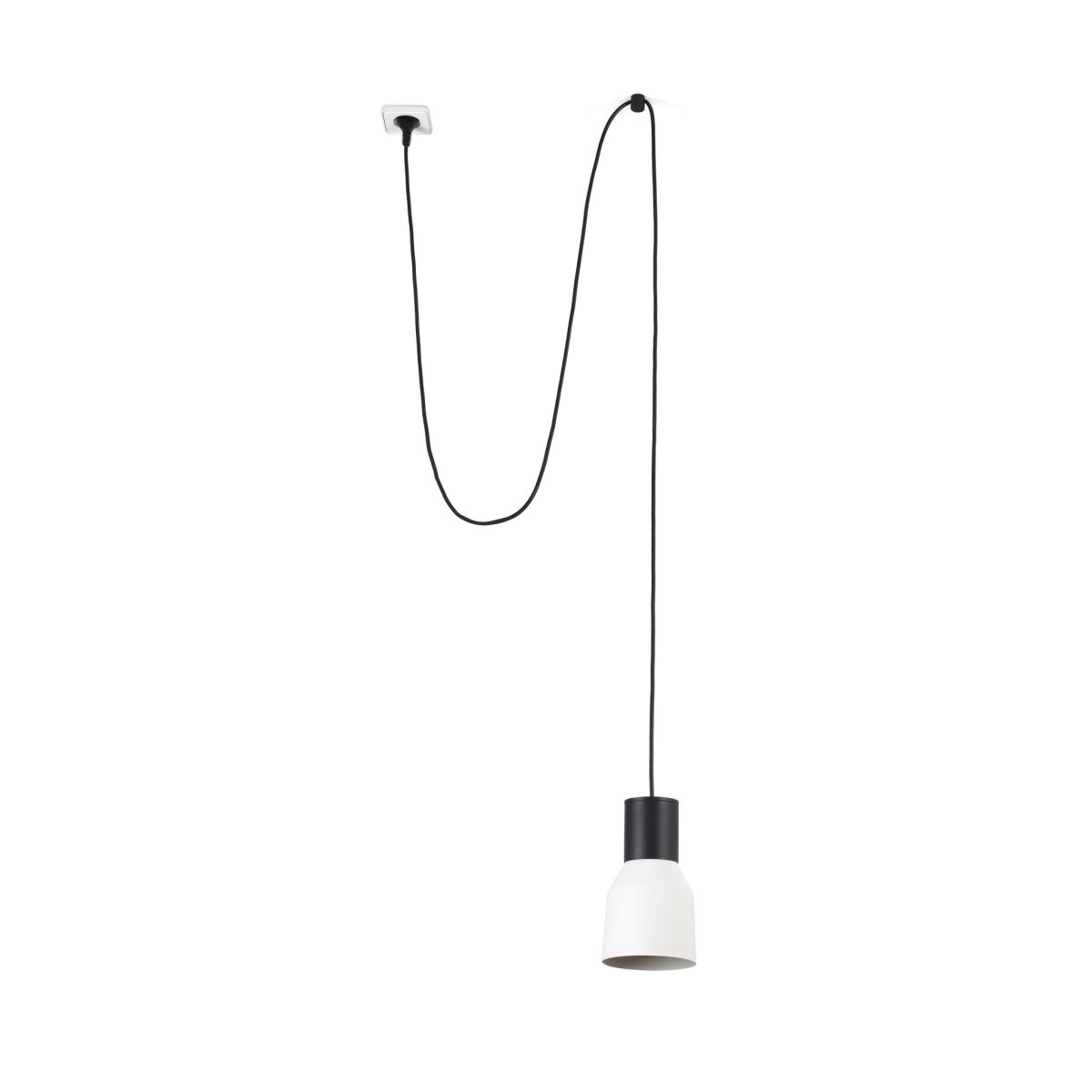 KOMBO Colgante de Faro. Medidas: Ø 120 x L 120 x A 5210 x F 120 mm. Color: Negro