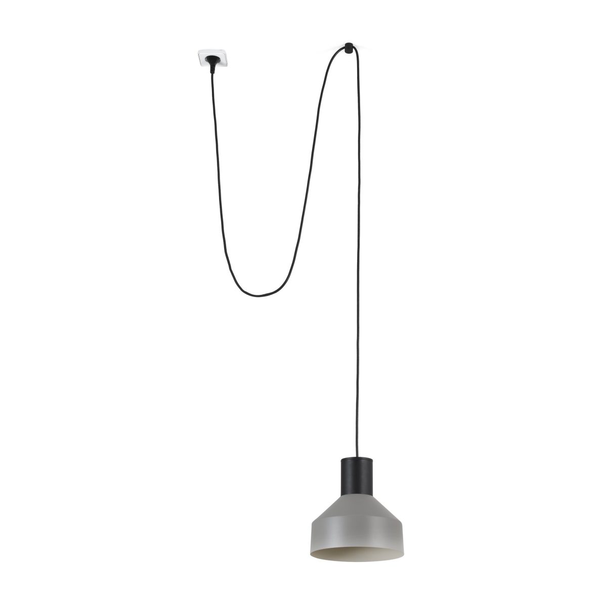 KOMBO Colgante de Faro. Medidas: Ø 200 x L 200 x A 5200 x F 200 mm. Color: Negro