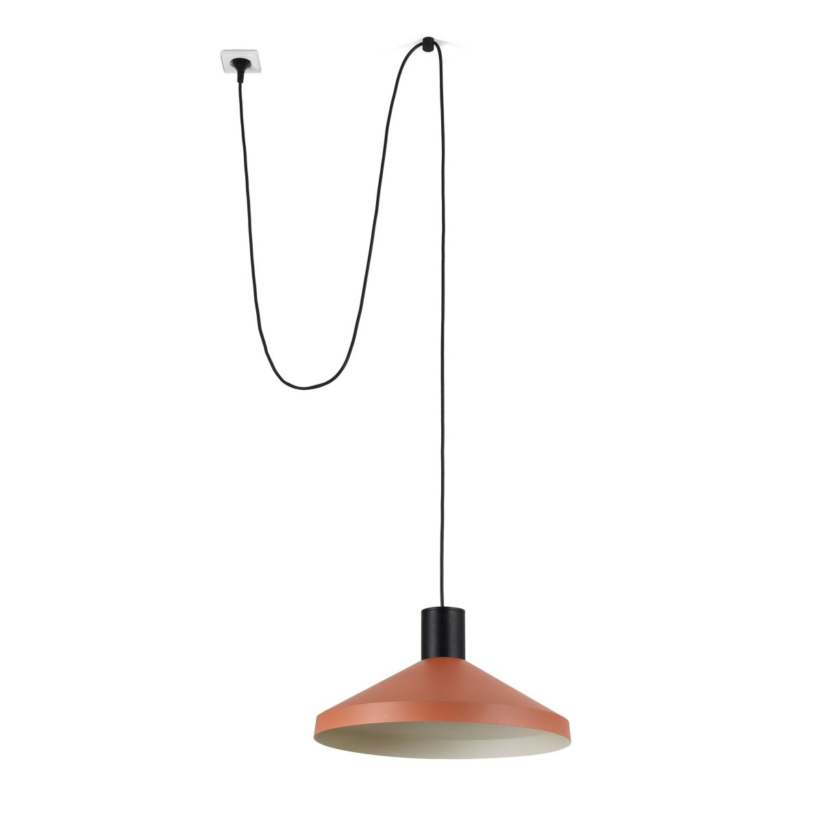 KOMBO Colgante de Faro. Medidas: Ø 400 x L 400 x A 5205 x F 400 mm. Color: Negro