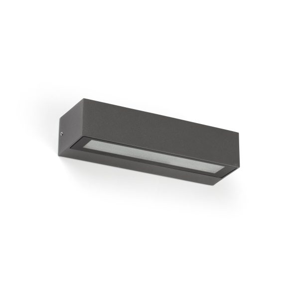 LAKO LED Aplique de Faro. Medidas: L 220 x A 48 x F 70 mm. Color: Gris