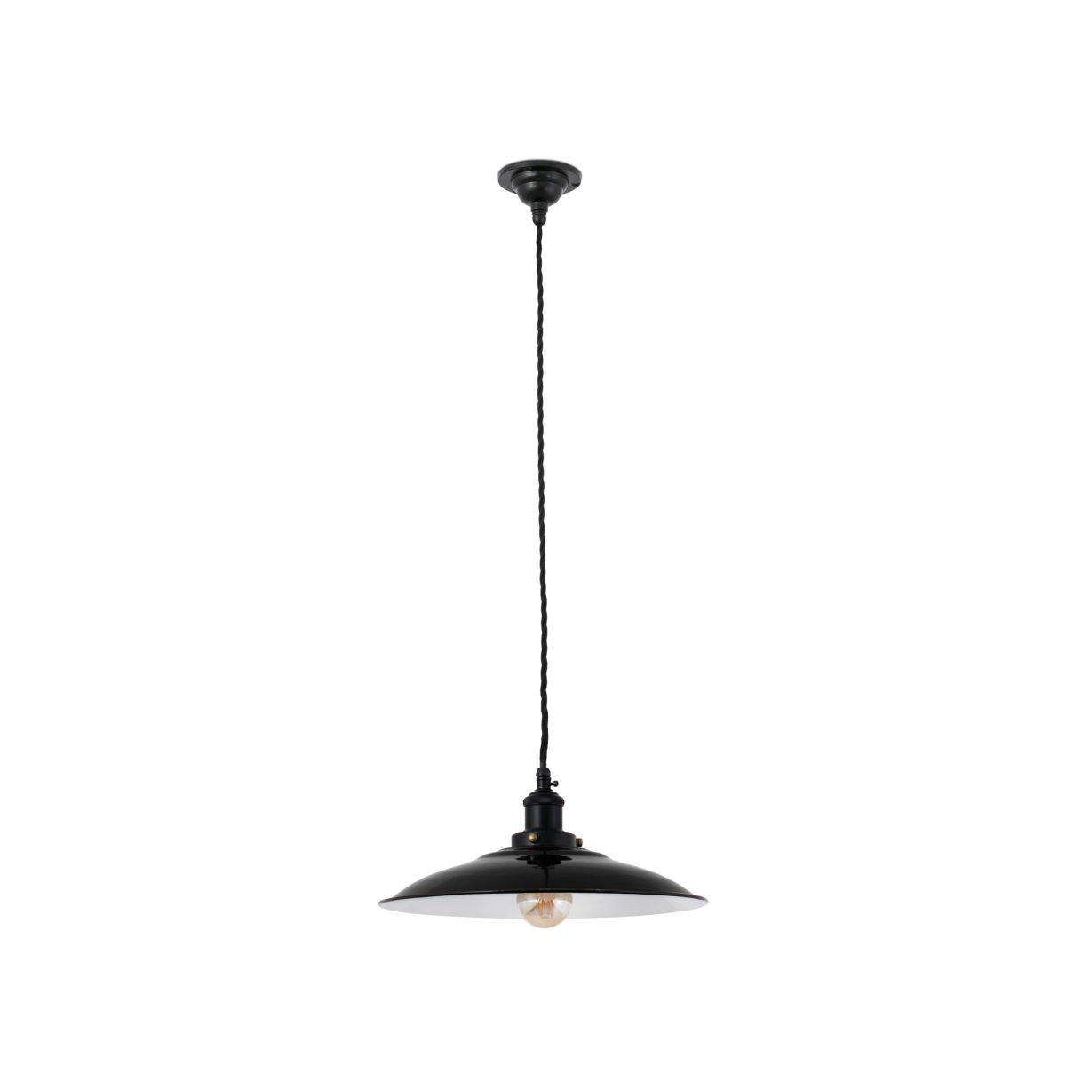 LANG Colgante de Faro. Medidas: Ø 345 x L 345 x A 1650 x F 345 mm. Color: Negro