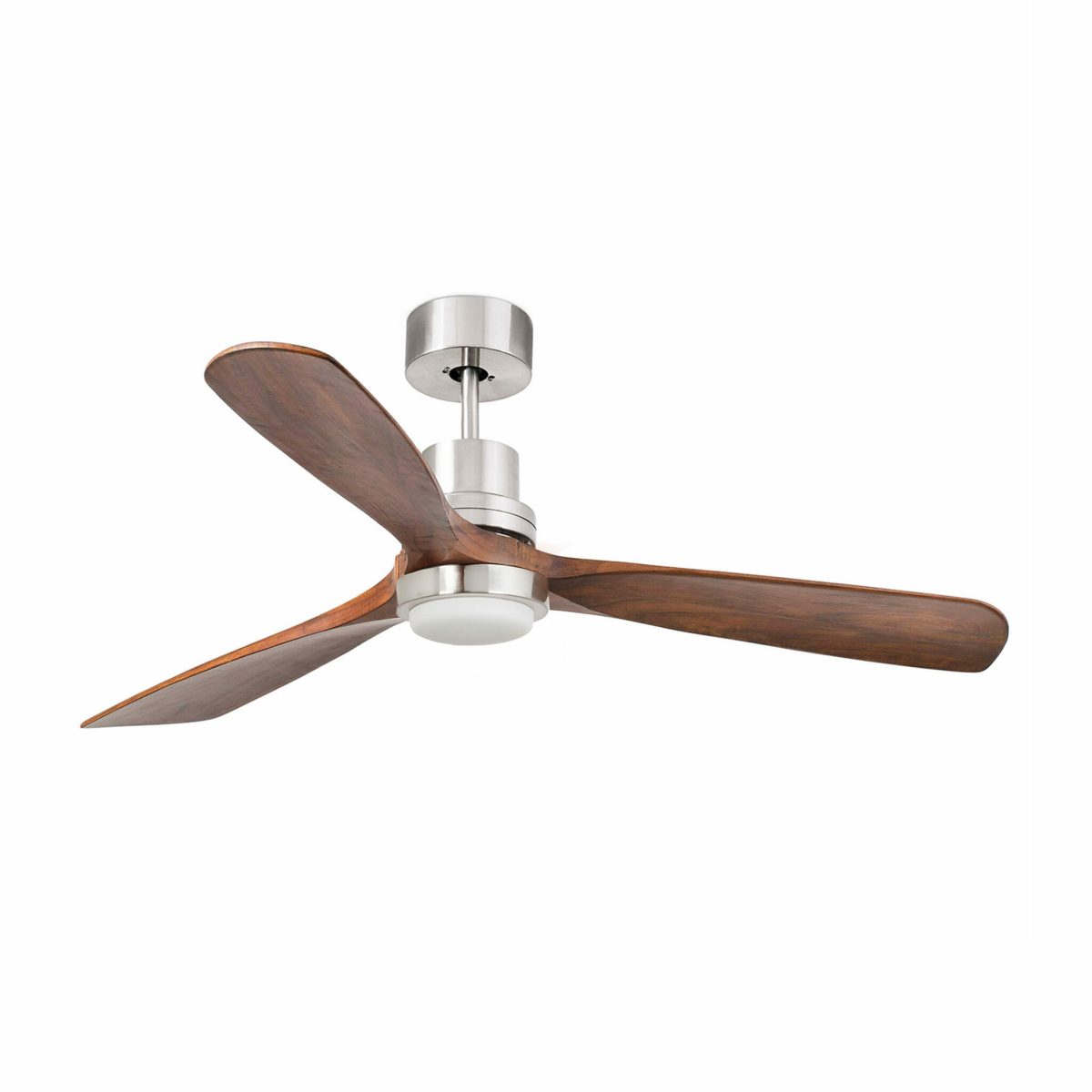 LANTAU LED Ventilador de techo con luz de Faro. Medidas: Ø 1320 x L 1320 x A 390 x F 1320 mm. Color: Niquel