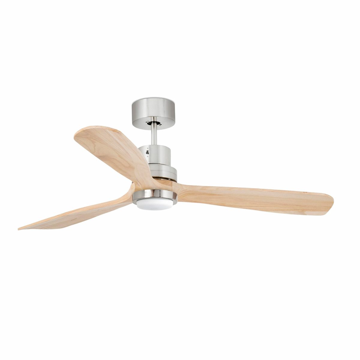 LANTAU LED Ventilador de techo con luz de Faro. Medidas: Ø 1320 x L 1320 x A 390 x F 1320 mm. Color: Niquel