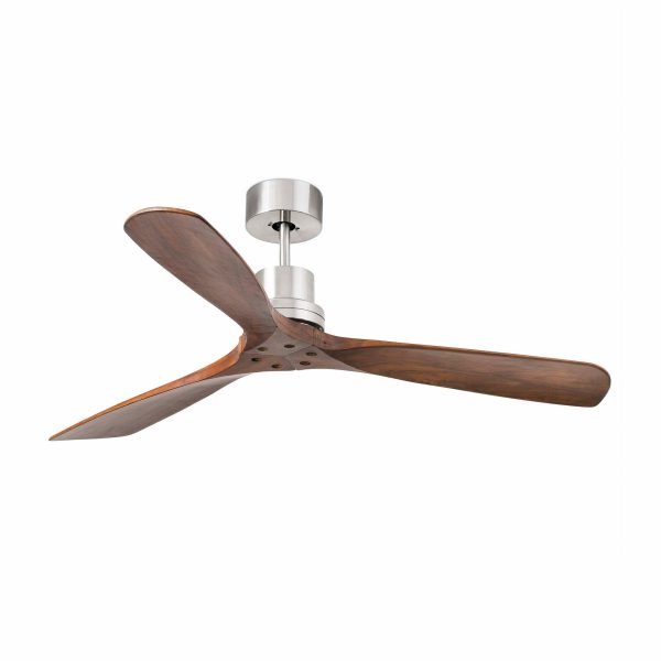 LANTAU Ventilador de techo de Faro. Medidas: Ø 1320 x L 1320 x A 330 x F 1320 mm. Color: Niquel