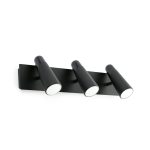 LAO LED Aplique de Faro. Medidas: L 420 x A 140 x F 120 mm. Color: Negro
