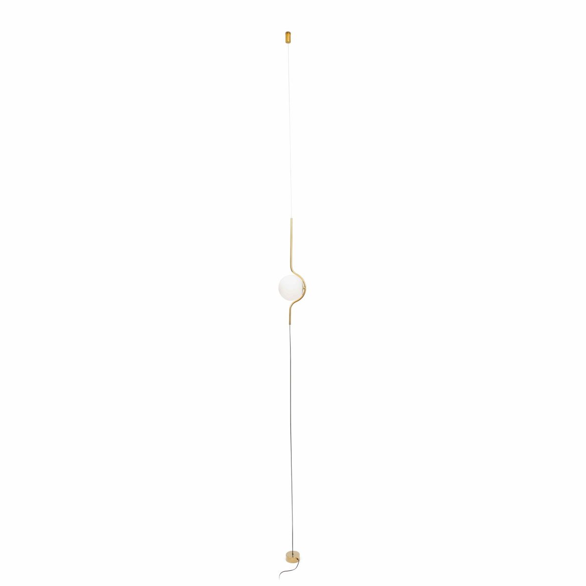 LE VITA Colgante de Faro. Medidas: L 140 x A 1500 x F 140 mm. Color: Oro