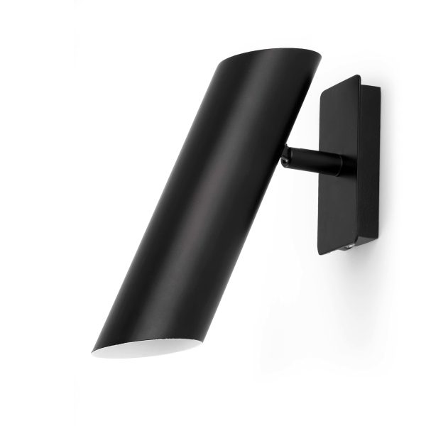 LINK Aplique de Faro. Medidas: L 56 x A 220 x F 180 mm. Color: Negro