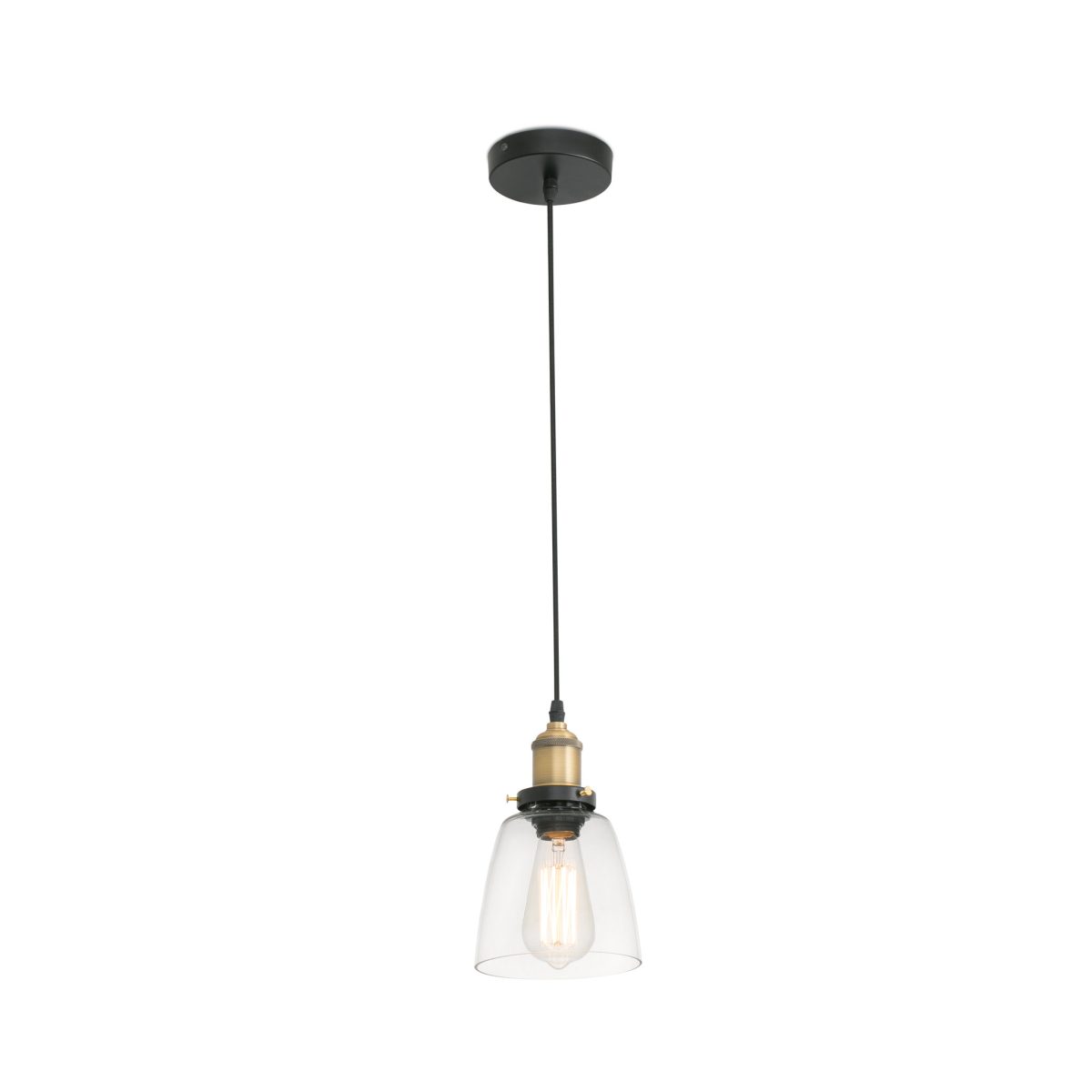 LIZ Colgante de Faro. Medidas: Ø 140 x L 140 x A 1540 x F 140 mm. Color: Oro