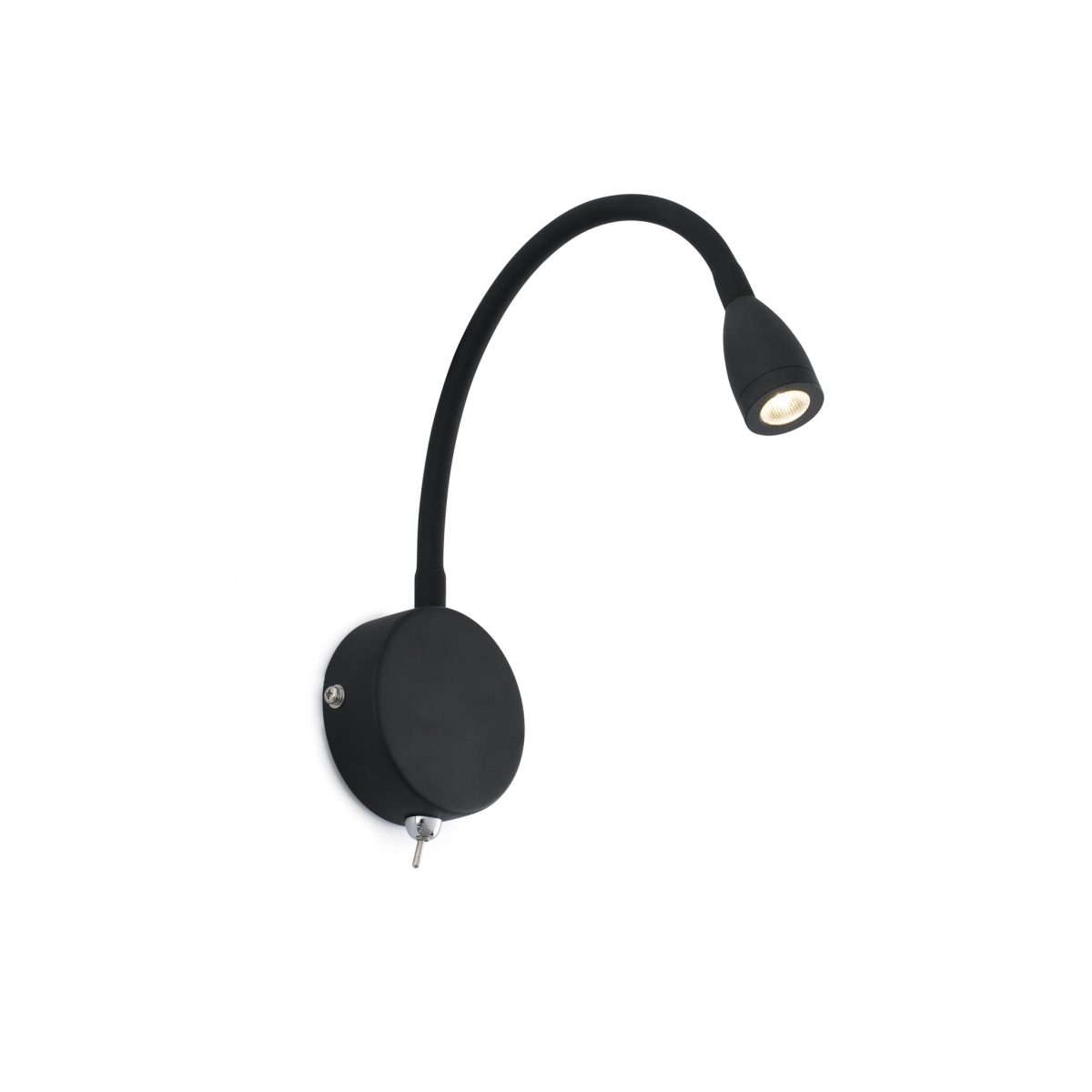 LOKE LED Aplique de Faro. Medidas: L 80 x A 320 x F 320 mm. Color: Negro