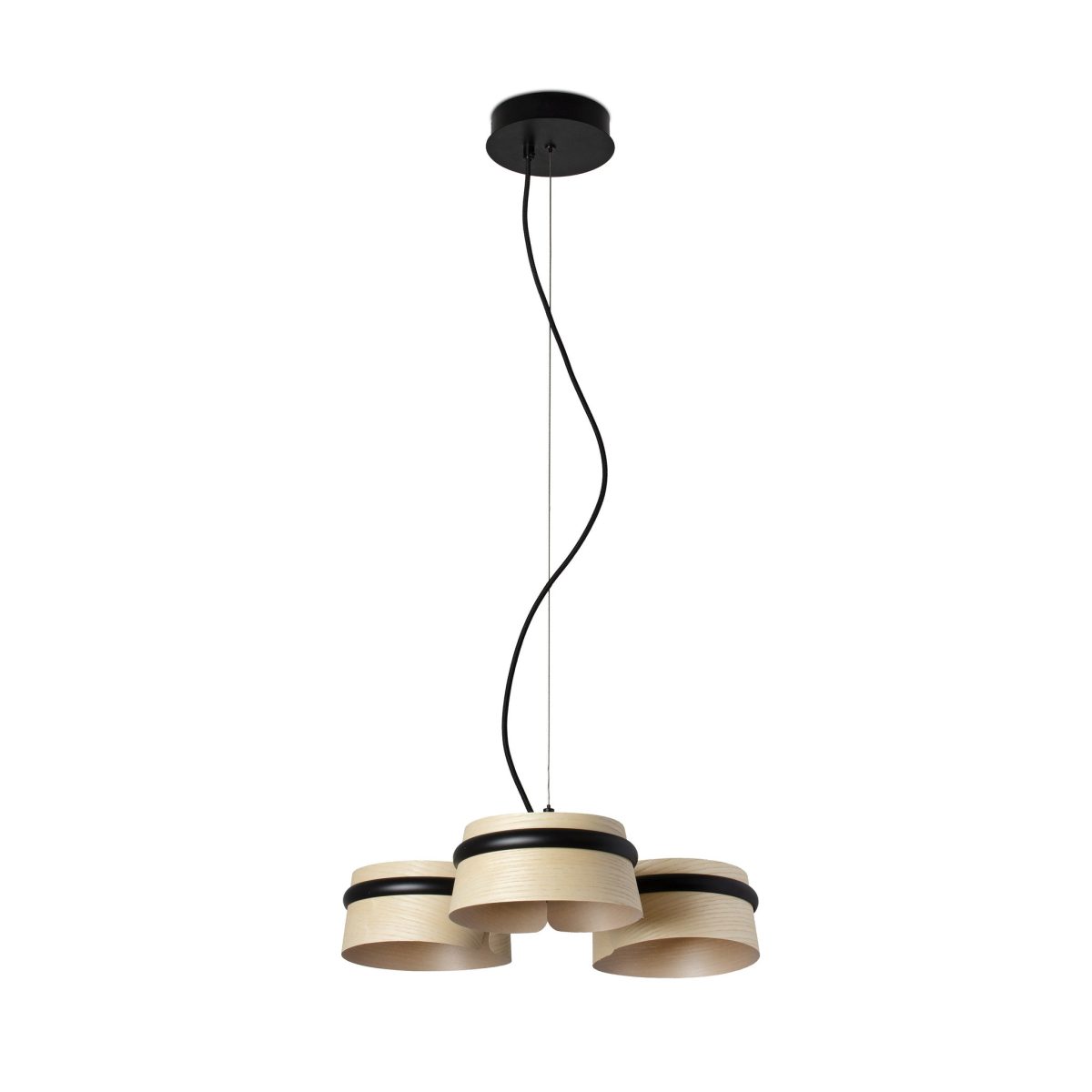 LOOP LED Colgante de Faro. Medidas: Ø 520 x L 520 x A 1290 x F 520 mm. Color: Negro