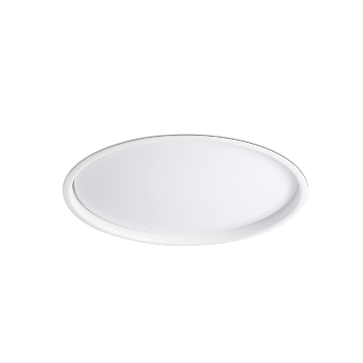 LUAN LED Foco de Faro. Medidas: Ø 388 x L 388 x A 91 x F 388 mm. Color: Blanco
