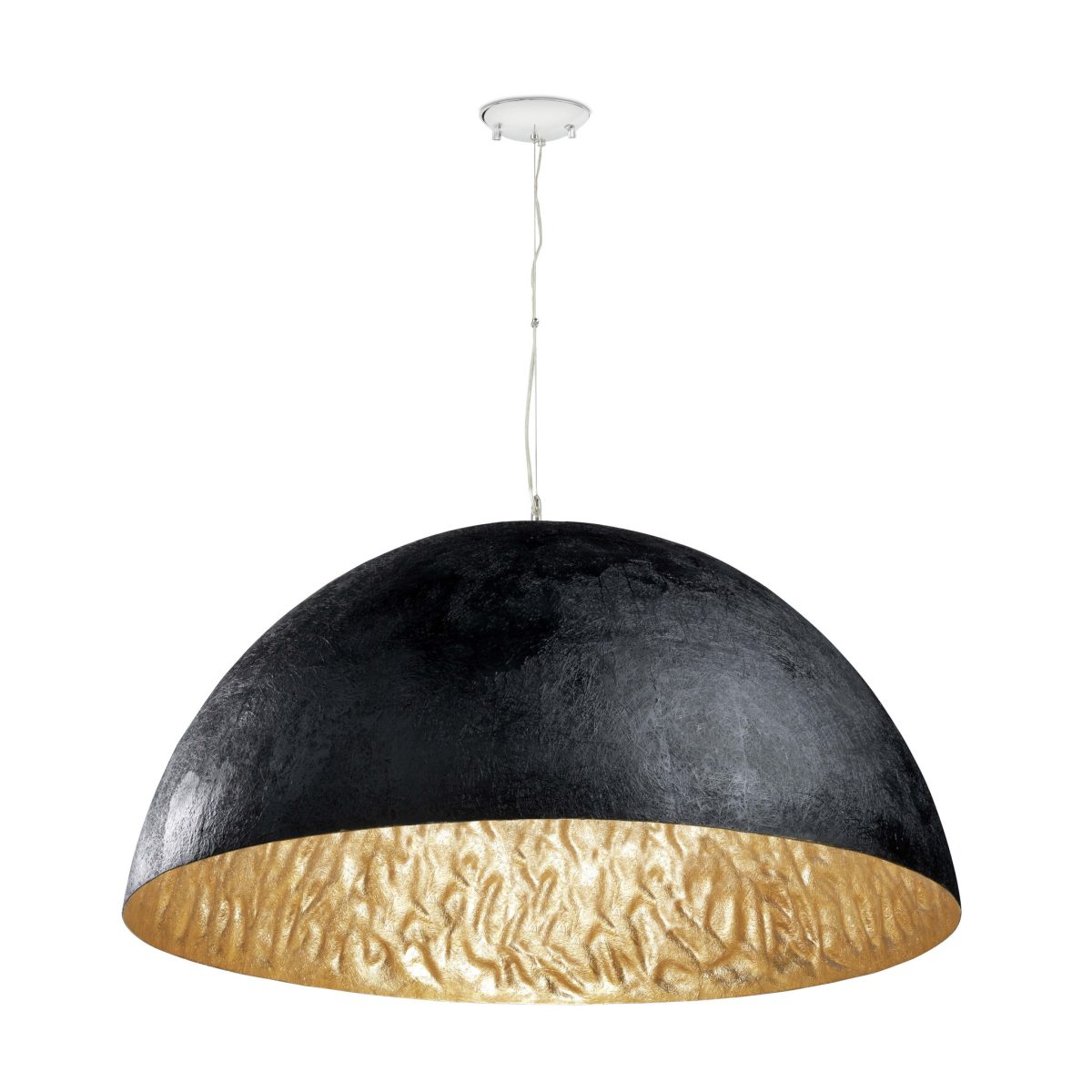 MAGMA-P Colgante de Faro. Medidas: Ø 700 x L 700 x A 2325 x F 700 mm. Color: Negro