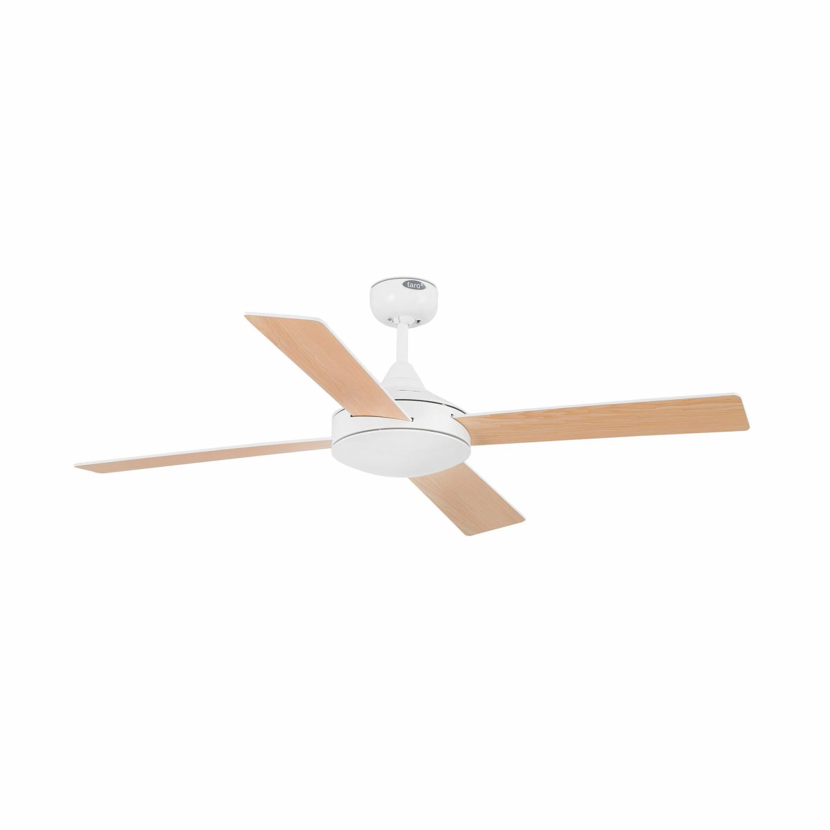MALLORCA Ventilador de techo de Faro. Medidas: Ø 1320 x L 1320 x A 380 x F 1320 mm. Color: Blanco