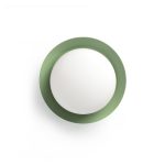 MAY LED Aplique de Faro. Medidas: Ø 120 x L 120 x A 80 x F 120 mm. Color: Verde