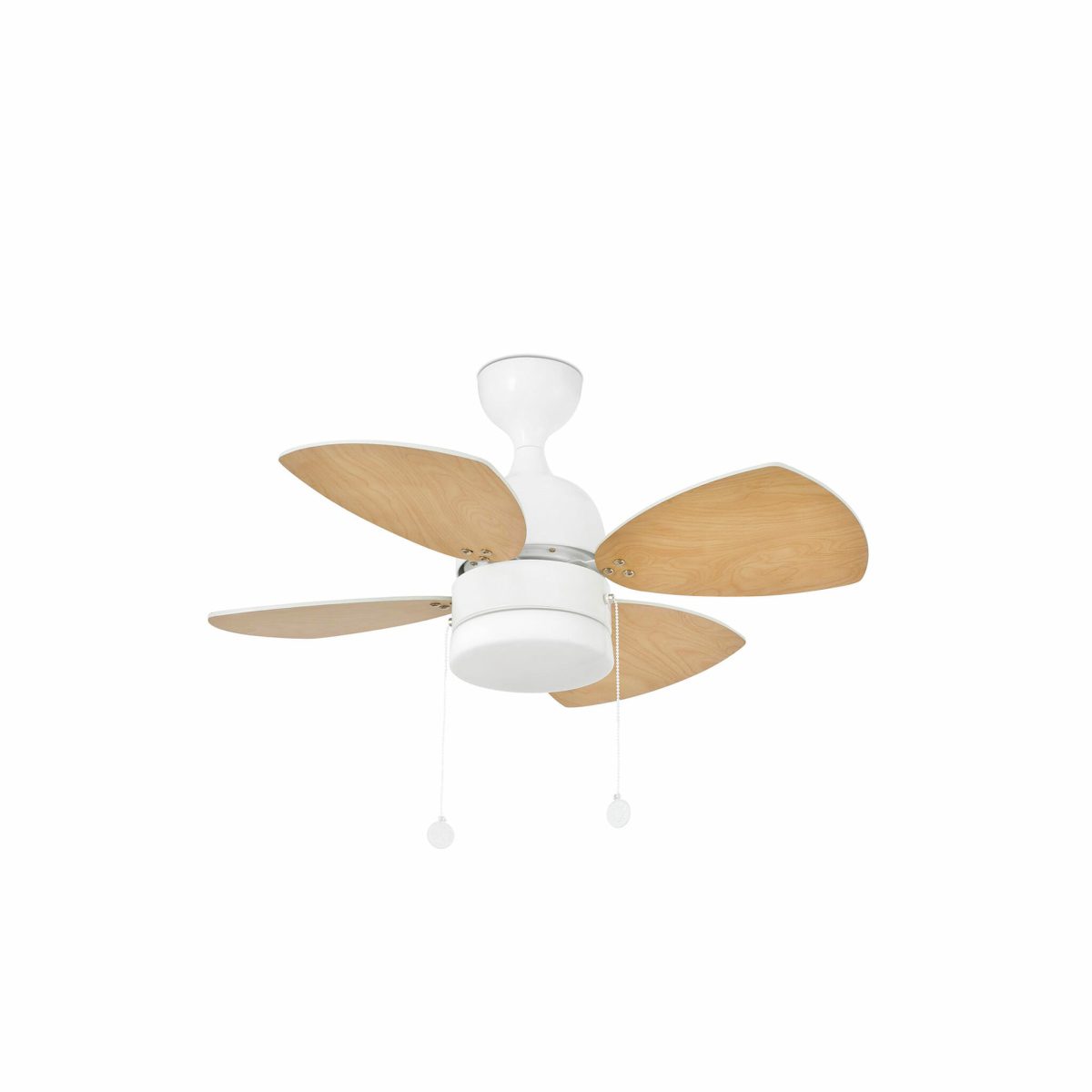 MEDITERRANEO Ventilador de techo con luz de Faro. Medidas: Ø 815 x L 815 x A 385 x F 815 mm. Color: Blanco