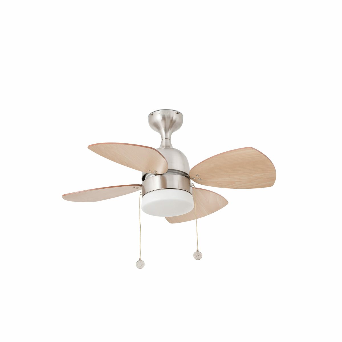 MEDITERRANEO Ventilador de techo con luz de Faro. Medidas: Ø 815 x L 815 x A 385 x F 815 mm. Color: Niquel