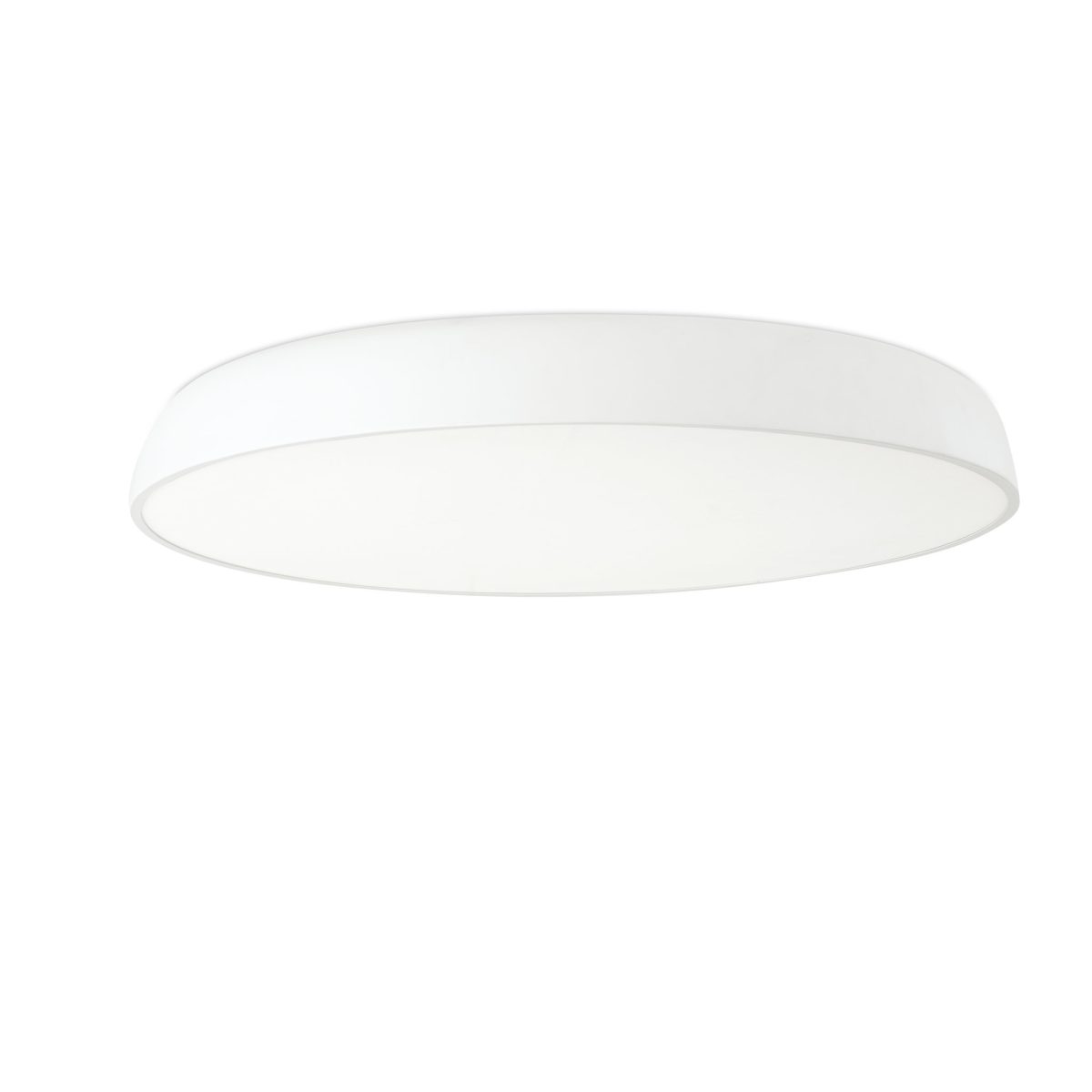 MEGA LED Plafón de Faro. Medidas: Ø 750 x L 750 x A 110 x F 750 mm. Color: Blanco