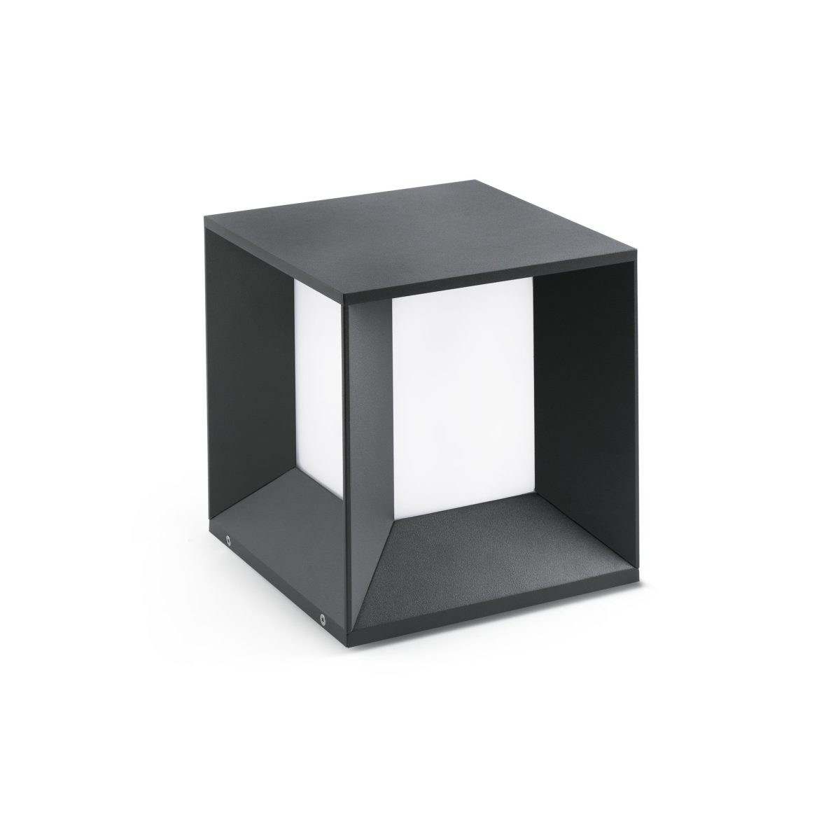 MILA LED Sobremuro de Faro. Medidas: L 220 x A 240 x F 220 mm. Color: Gris