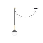 MINE Colgante de Faro. Medidas: Ø 185 x L 185 x A 3350 x F 185 mm. Color: Gris
