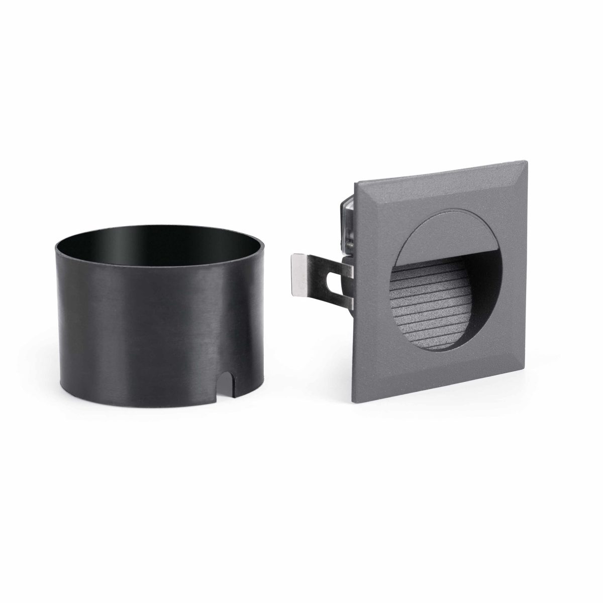MINI CARTER LED Foco de Faro. Medidas: L 80 x A 80 x F 50 mm. Color: Gris