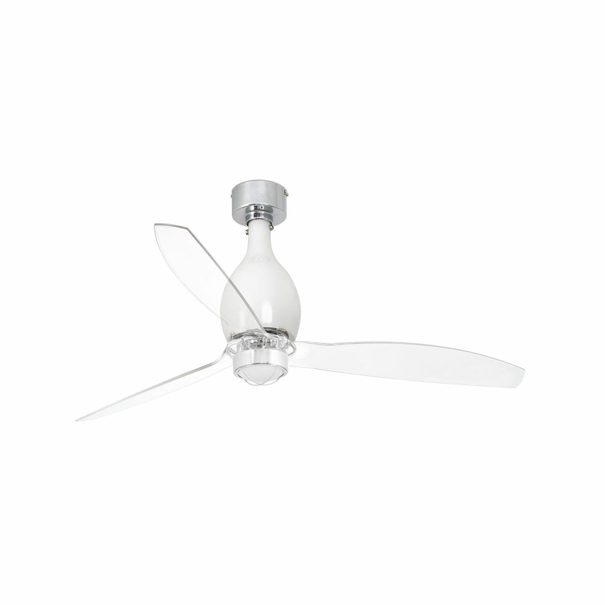 MINI ETERFAN LED Ventilador de techo con luz de Faro. Medidas: Ø 1280 x L 1280 x A 484 x F 1280 mm. Color: Blanco