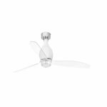 MINI ETERFAN LED Ventilador de techo con luz de Faro. Medidas: Ø 1280 x L 1280 x A 484 x F 1280 mm. Color: Blanco